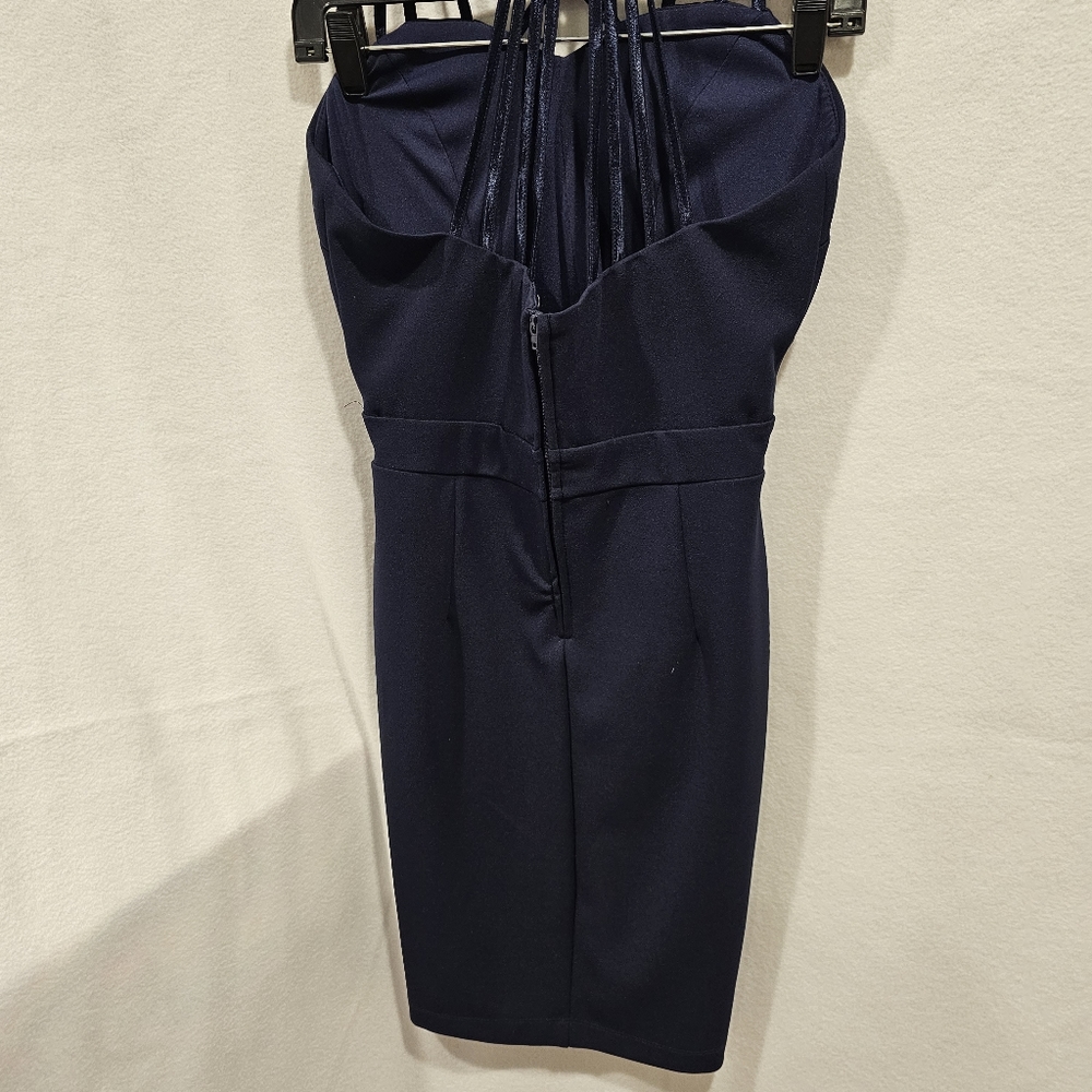 Emerald Sundae Mini Navy Blue Dress Women's Medium - Picture 4 of 7